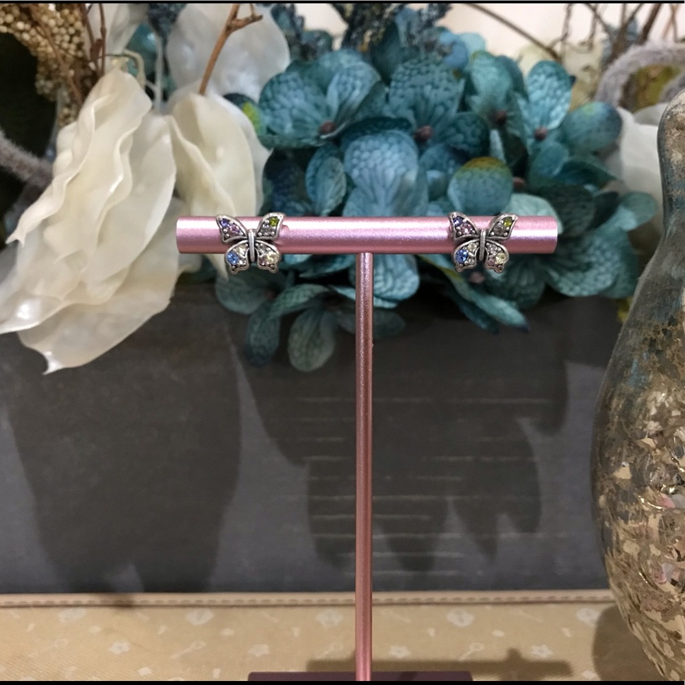 Fossil Multi Glitz Butterfly Earrings